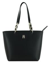 Tommy Hilfiger Shoppertasche schwarz Kette TH Chic Tote