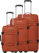 Travelite Bolonia Wheeled Duffle L/M/S Rollenreisetaschen Set 3tlg. Orange