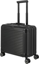 Travelite Next Business Wheeler Alukoffer Laptopfach - Schwarz