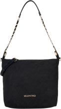 Valentino Makena Schultertasche Velours Schwarz