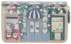 Vendula London Posies and Patisseries Medium Ziparound Wallet Börse Pastell