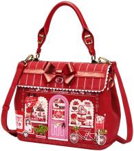 Vendula London The Chocolate Box Grace Bag Überschlagtasche Rot