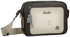 dreigeteilte Umhängetasche braun beige Anekke Muse Bloom