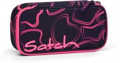 dunkelblau neonpink Pencil Box Pink Supreme neonpinkes Wellenmuster Satch