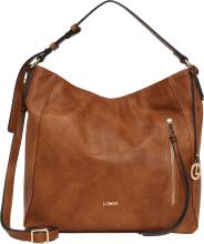 geräumige Beuteltasche Jana Cognac L.Credi Tasche braun