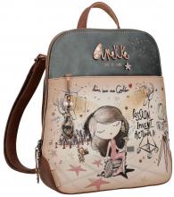 kleiner Freizeitrucksack mit Aufdruck Anekke Hollywood