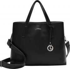 kompakte Kurzgrifftasche Milena schwarz L.Credi