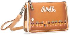 schmale Handtasche Anekke Menire Magic Souls Crossover Handschlaufe Braun